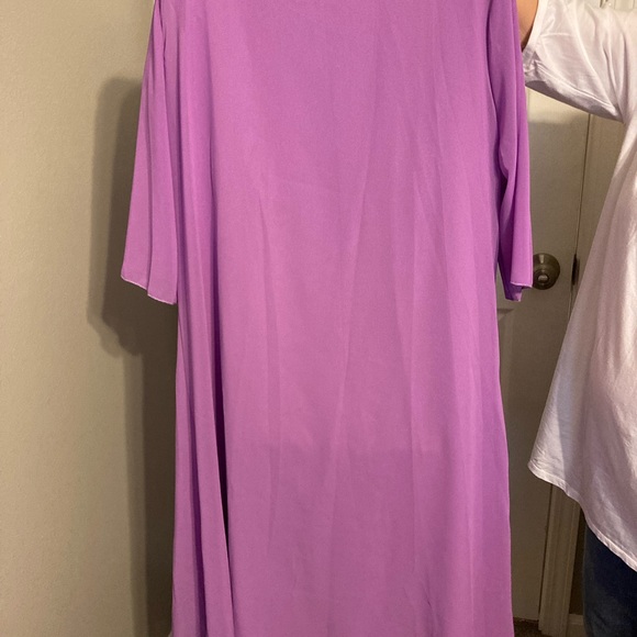 Pink cocktail/wedding dress & duster size 16 nwot - Picture 3 of 5